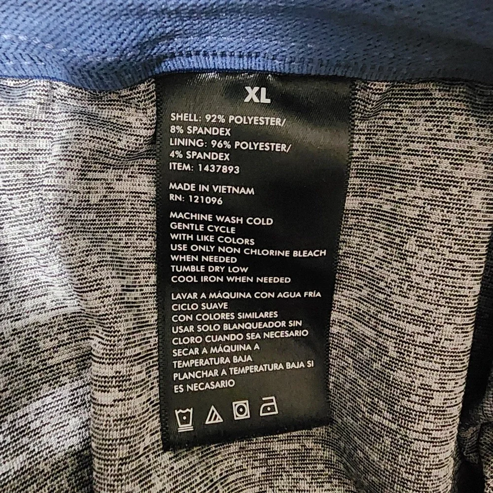 Copper‎ & Oak Hybrid Shorts - Stretch Athletic Training Gym Blue XL 8" Inseam - Picture 4 of 5